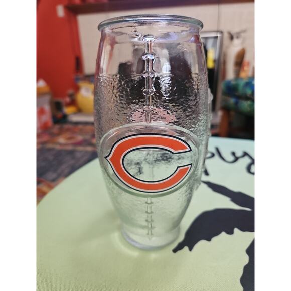 NFL 23-Ounce Football Chicago Bears Football Tumbler Beer Drinking Glass. NWT - Picture 1 of 7